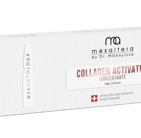 COLLAGEN ACTIVATOR Омолаживающий концентрат с рекомбинантным коллагеном III типа — 10 ампул х 2 мл — Mesaltera